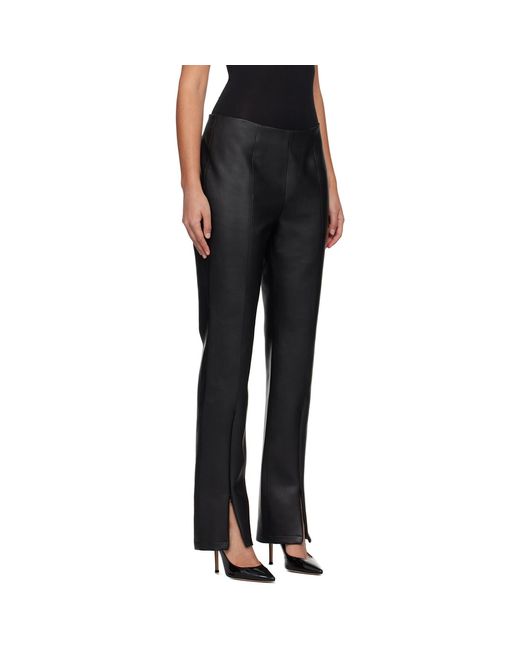 Stand Studio Black Nicolette Faux-leather Pants