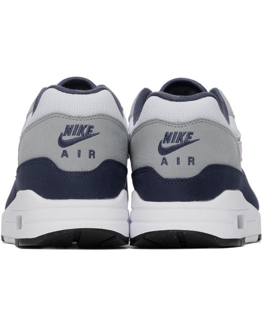 Nike Black White & Navy Air Max 1 Sneakers for men