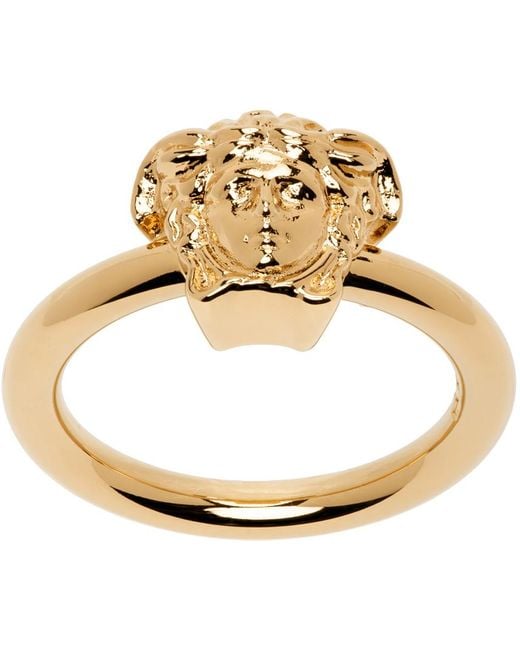Versace Metallic Gold 'la Medusa' Ring