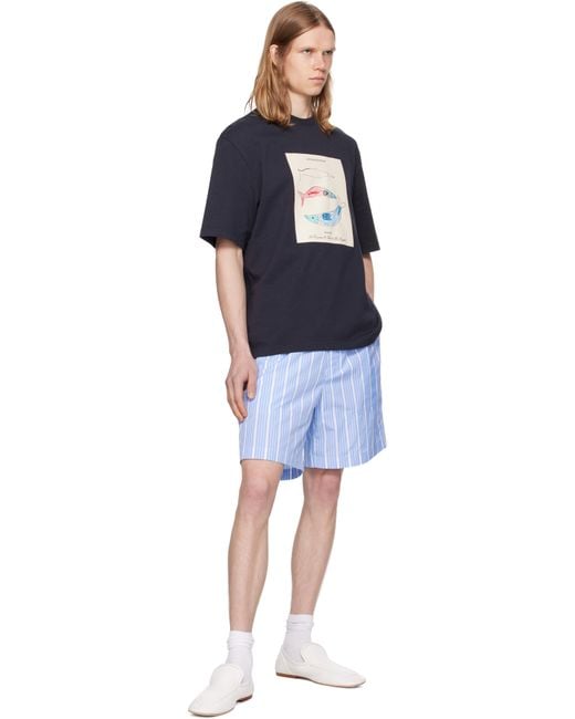 Jacquemus Blue La Croisière 'The Aloe' Shorts for men