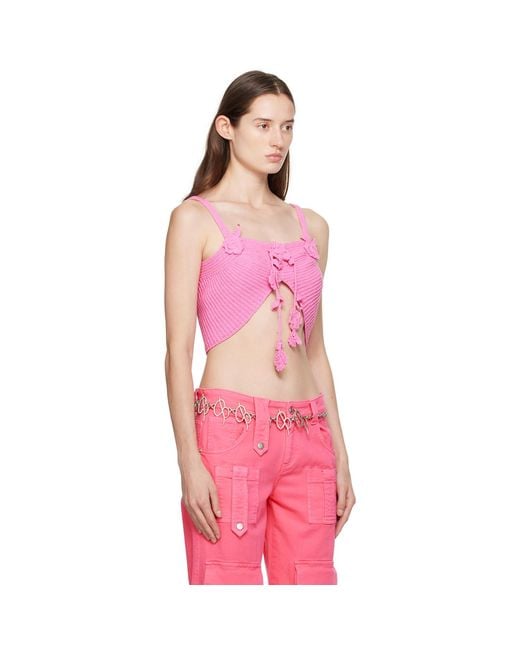 Blumarine Pink Flower Camisole