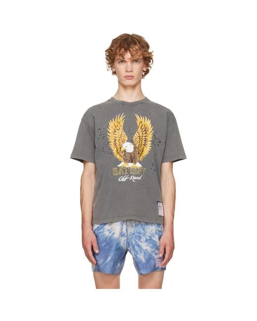 Satisfy Gray Mothtech T‑Shirt for men