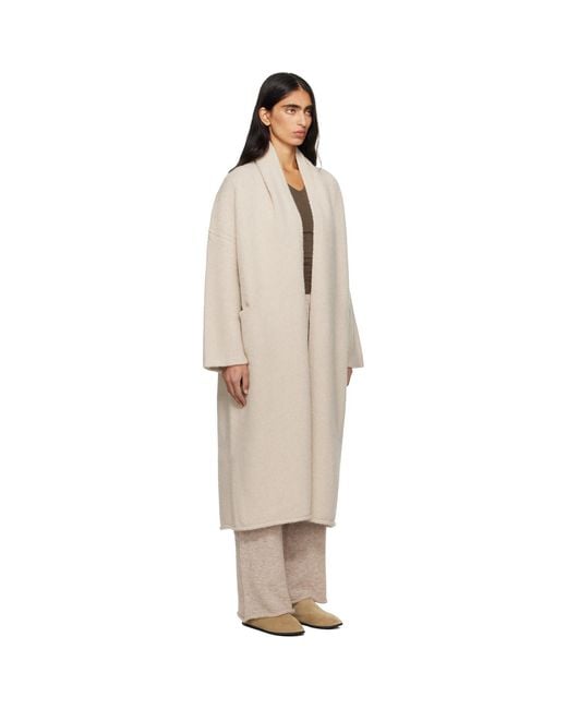 Lauren Manoogian Natural Off- Long Shawl Cardigan