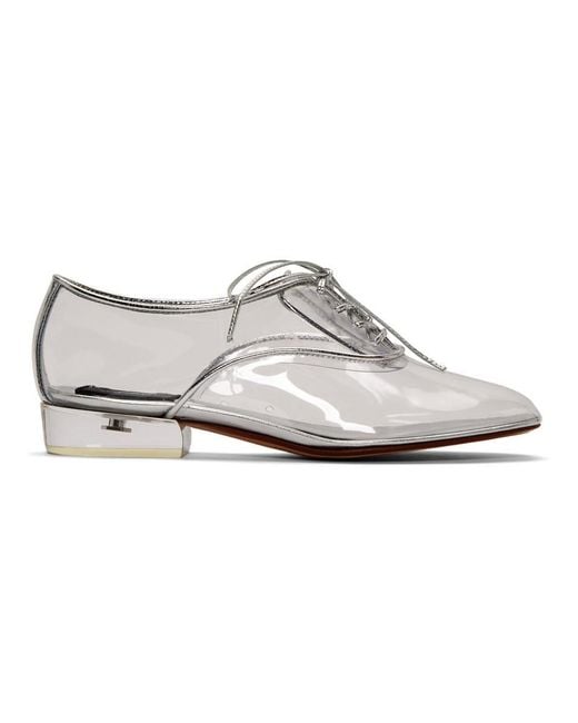 Marc Jacobs White Transparent Clear Heel Oxfords