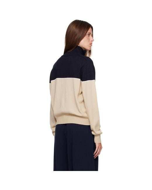 Cordera Blue Off- & Extrafine Merino Wool Sporty Cardigan