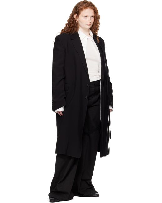 Ann Demeulemeester ブラック Viv High Comfort テーラードコート Black