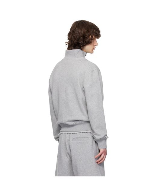 Entire studios Gray Port Pullover Sweatshirt for men
