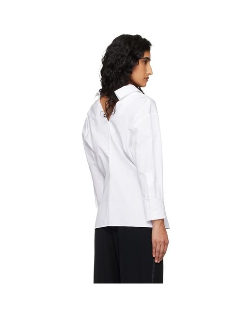 Givenchy White Slashed Poplin Shirt
