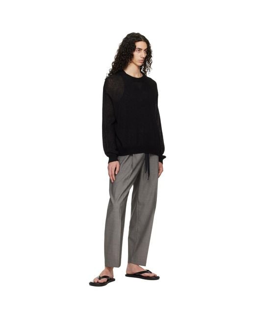 Studio Nicholson Black Gulf Sweater for men