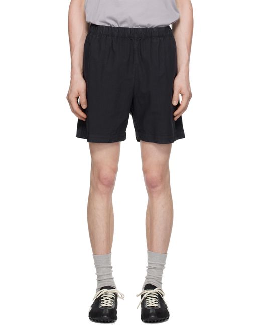 Norse Projects Black Per Cotton Tencel Shorts for men