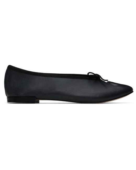 MARINE SERRE Black Repetto Edition Lilouh Soft Nappa Ballerina Flats