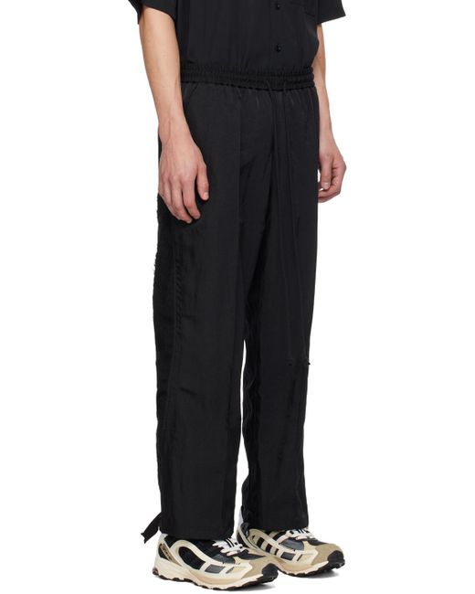 Song For The Mute Black Teardrop Track Pants for men