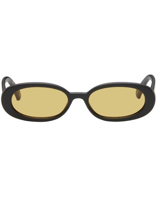 Le Specs Black Ssense Exclusive Outta Love Sunglasses