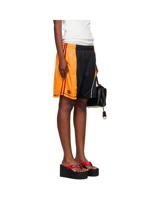 Martine Rose Black Collage Football Shorts