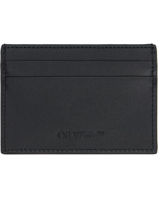 Off-White c/o Virgil Abloh Blue Bookish Spray Arrow Card Holder for men