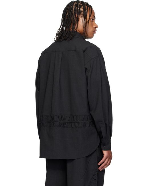 Chemise Fossil Grise En Laine SAGE NATION pour homme en coloris Black