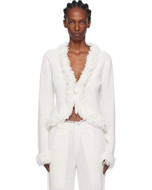 AYA MUSE White Mello Cardigan