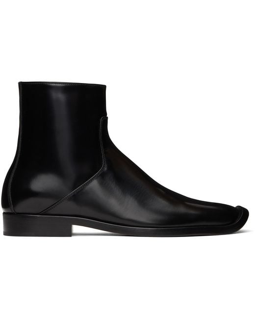 Bottega Veneta Black Comma Ankle Boots for men