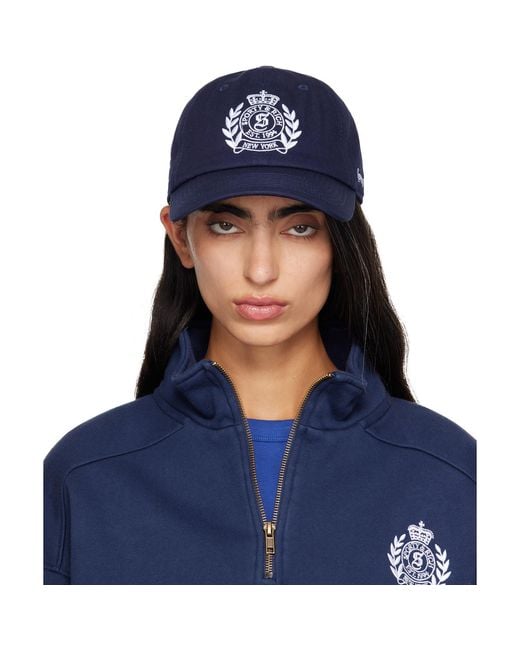 Sporty & Rich Blue Ny Crest Hat