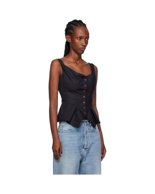 Vivienne Westwood Black Monday Vest Top