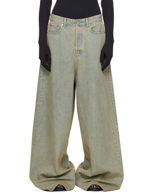 Vetements Multicolor Blue Big Shape Jeans for men