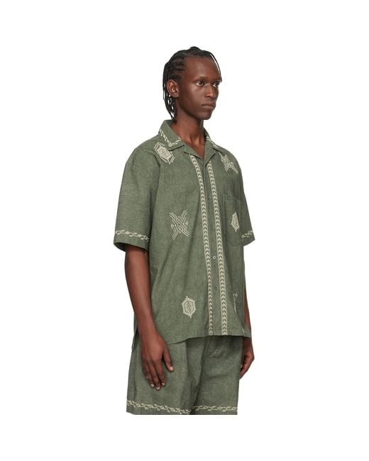 Isabel Marant Green Zekim Shirt for men