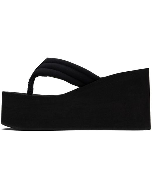 Coperni Black Wedge Heeled Sandals
