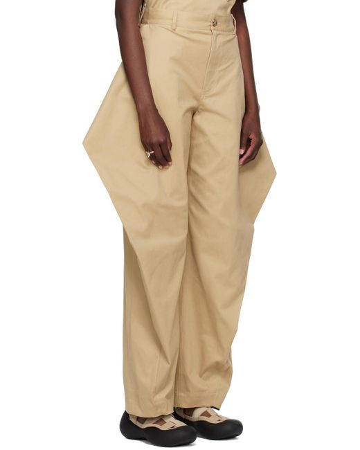 J.W. Anderson Natural Beige Kite Trousers