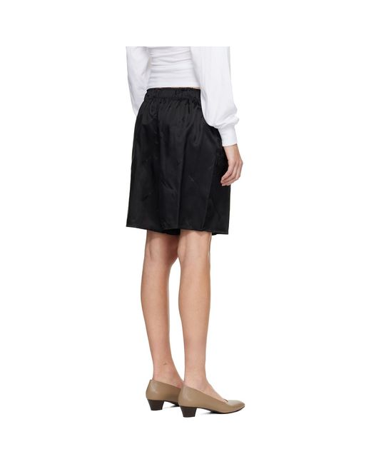 HOMMEGIRLS Black Long Boxer Shorts