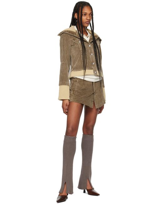 ★OUR LEGACY★ KNITTED LASSO JACKET ニット ラッソ ジャケット Our Legacy Knitted Lasso Jacket Brown Enzyme Cord | REVERSIBLE