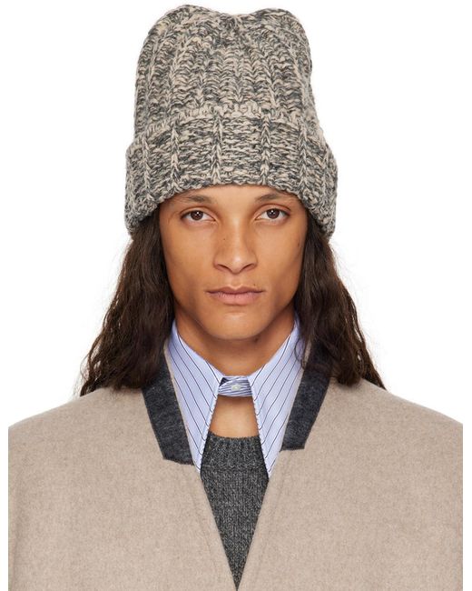 Maison Margiela Multicolor Shetland Wool Beanie for men