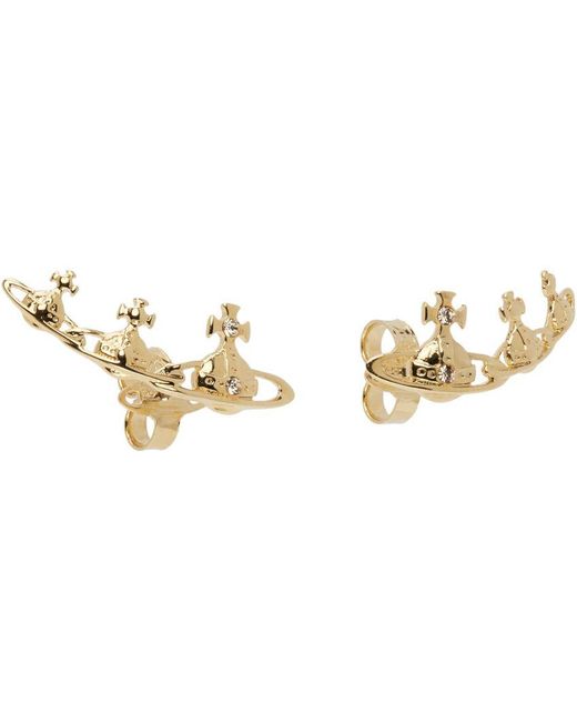 Vivienne Westwood Black Gold Candy Earrings