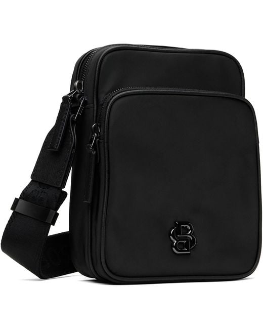 Boss Black Double B Monogram Twill Reporter Bag for men