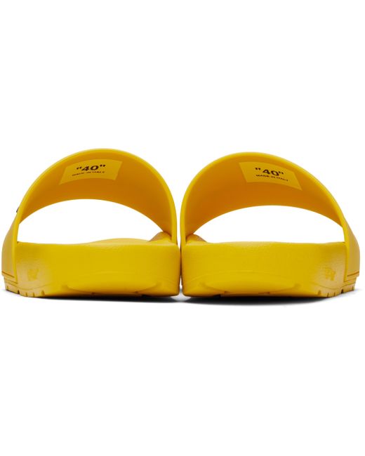 Off-White c/o Virgil Abloh Black Bookish Pool Slides for men