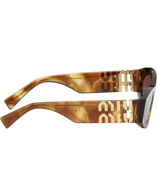 Miu Miu Black Miu Glimpse Sunglasses