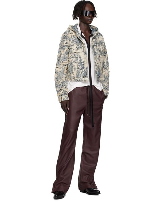 メンズ Acne ブルー フード付き デニムジャケット Black