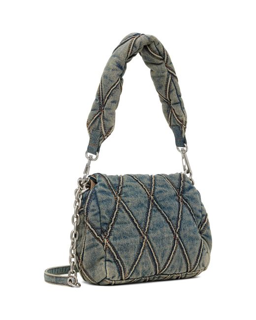 DIESEL Metallic Charm-D-Small Shoulder Bag