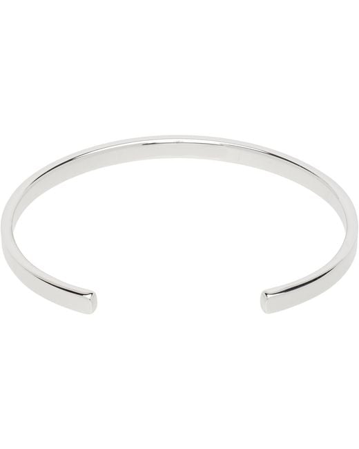 Maison Margiela Black Logo Reference Cuff Bracelet for men