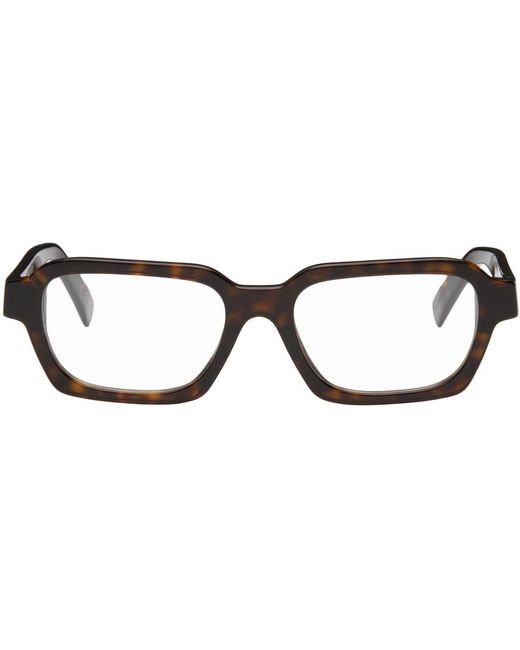 Retrosuperfuture Black Tortoiseshell Caro Glasses for men