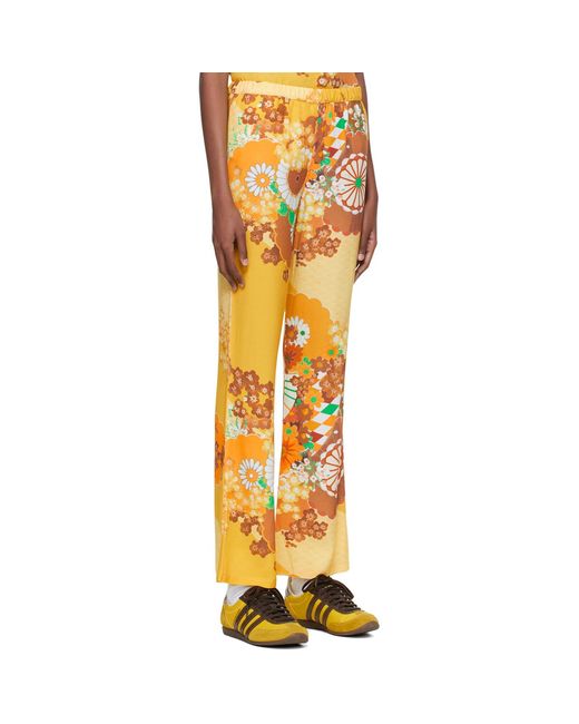 ERL Orange Viscose Lounge Pants
