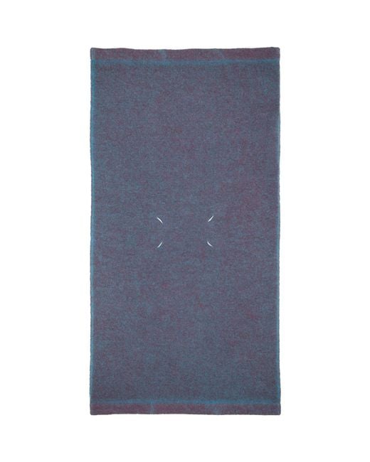 Maison Margiela Blue Knit Scarf