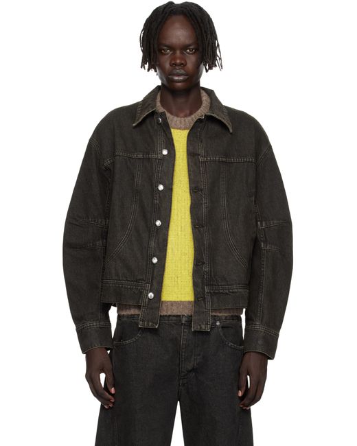 Eckhaus Latta Black 'El Jacket Redux' Denim Jacket for men