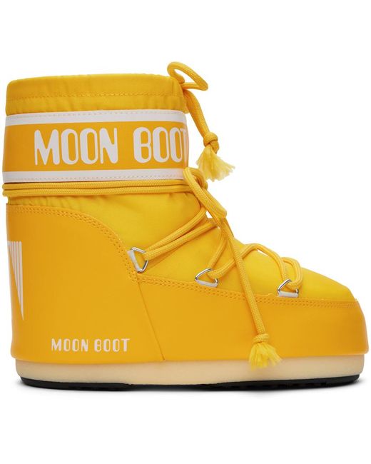 Bottes basses icon jaunes Moon Boot pour homme en coloris Yellow