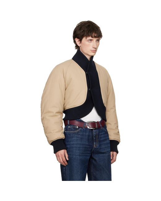 Jean Paul Gaultier Blue 'The Bomber' Jacket for men