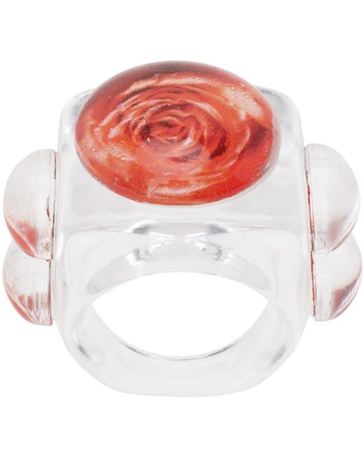 La Manso Red Tetier Bijoux Edition Iconic Rose Ring for men