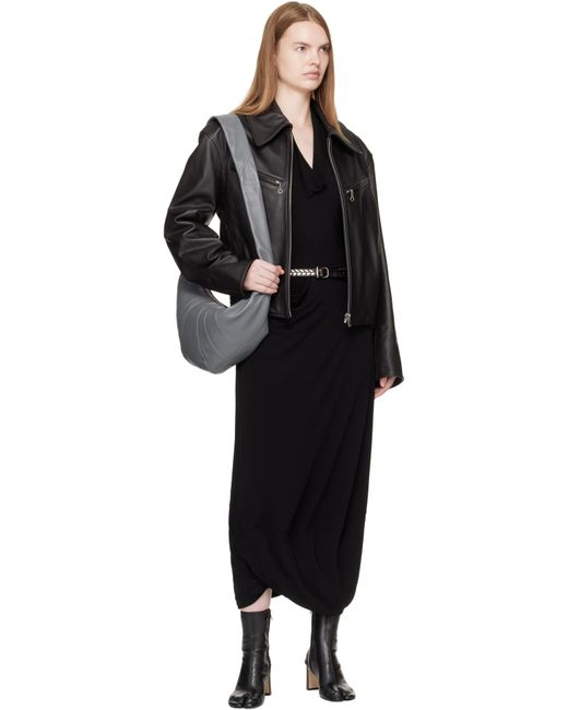Moyen Sac Croissant Gris Lemaire en coloris Black