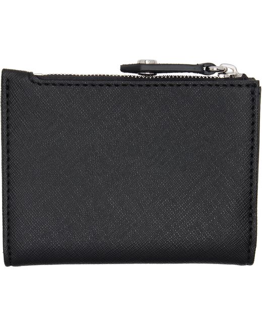 Vivienne Westwood Black Slim Flap Card Holder for men