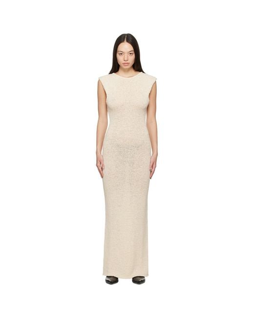 Paris Georgia Black Ssense Exclusive Off- 'Elemental By Tape Maxi Dress