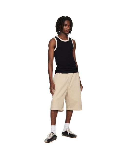 Entire studios Black Contro Tank Top for men