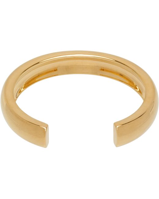 Bracelet Manchette Doré Balenciaga en coloris Black